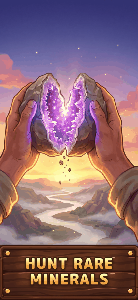A rare amethyst geode found in the gravel.